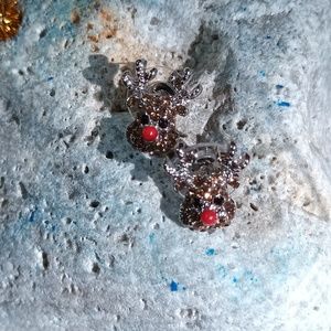 Christmas Rudolph face earrings| Christmas women's earrings|NEW. Holiday jewelry